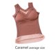 thumbnail image 3 of Jumpingount Ropa interior cálida gruesa con cuello en V de encaje para mujer de invierno, lencería Sexy para mujer, chaleco de capa Base de diseño Simple, Camisetas sin mangas Marrón 37.5-65 kg Jumpingount AP013549-05, 3 of 6