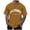 Coffee, variant on Men's Half Sleeve Oversized T Shirt Letter Print Round Neck Short Sleeve,S