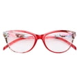 thumbnail image 1 of Gafas de lectura Moda Unisex Hombres Mujeres Gafas de lectura con lentes transparentes ligeras (+200 rojo), 1 of 12