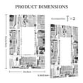 thumbnail image 3 of DouZhe 1-Gang Decorator/Rocker Wallplate, Black White Newspaper Collage Decorative Wall Plates, 3 of 7