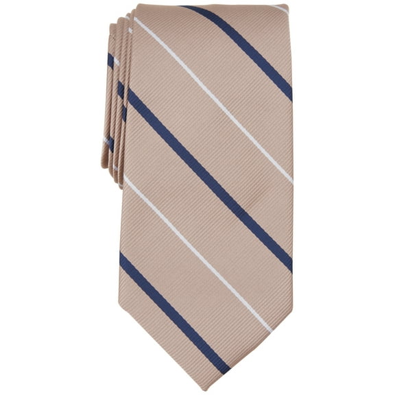 Club Room Men's Cowan Stripe Tie Taupe Beige Necktie