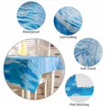 thumbnail image 6 of Blue Summer Beach Tablecloth Square Table Cloth 60x60 , Waterproof Tablecloth Outdoor Table Cloth, Seaside Ocean Coastal Nautical Washable Table Cover for Kitchen Dining Party, 6 of 8