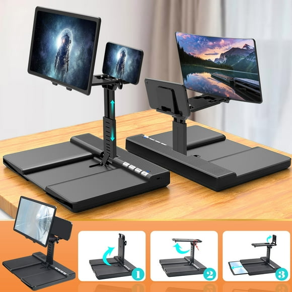 Amplificador de pantalla de teléfono móvil L21 soporte de lupa de vídeo HD con altavoz inalámbrico Bluetooth Subwoofer altavoces duales