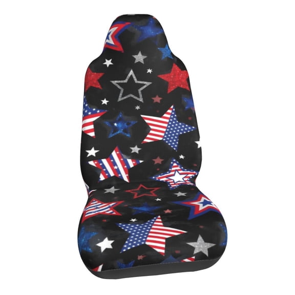 Patriotic American Flag Car Seat Covers Stretch Car Seat Protectors Universal Fit