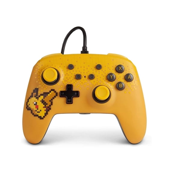 Power A Enhanced Wired Controller Pixel Pikachu NSW Power A Pikachu