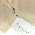 thumbnail image 3 of DreamLine Aqua Ultra 45 in. W x 72 in. H Frameless Hinged Shower Door in Brushed Nickel, 3 of 8