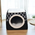 thumbnail image 4 of Cat Bed for Indoor Cats 2-in-1 Pet Bed for Kitten and Small Cat or Dog Cat Tent Cave Washable Cat House 35x33x30cm Pet Supplies, 4 of 8