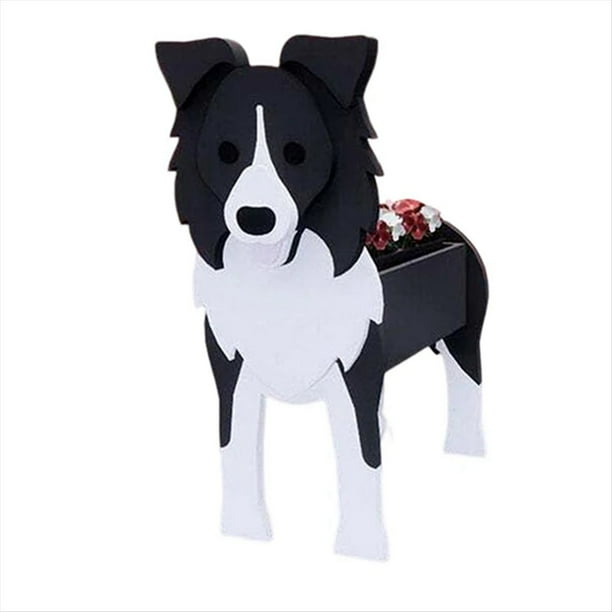 Maceta para Perro de , Maceta para Perro Ensamblable, Razas de Perros, Maceta de Jardín, Maceta de Flores DIY, Adorno para Decoración del Hogar, B