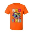 thumbnail image 3 of Rad 90's Vibes Vintage Men's Graphic T-Shirt, Orange, Medium, 3 of 5