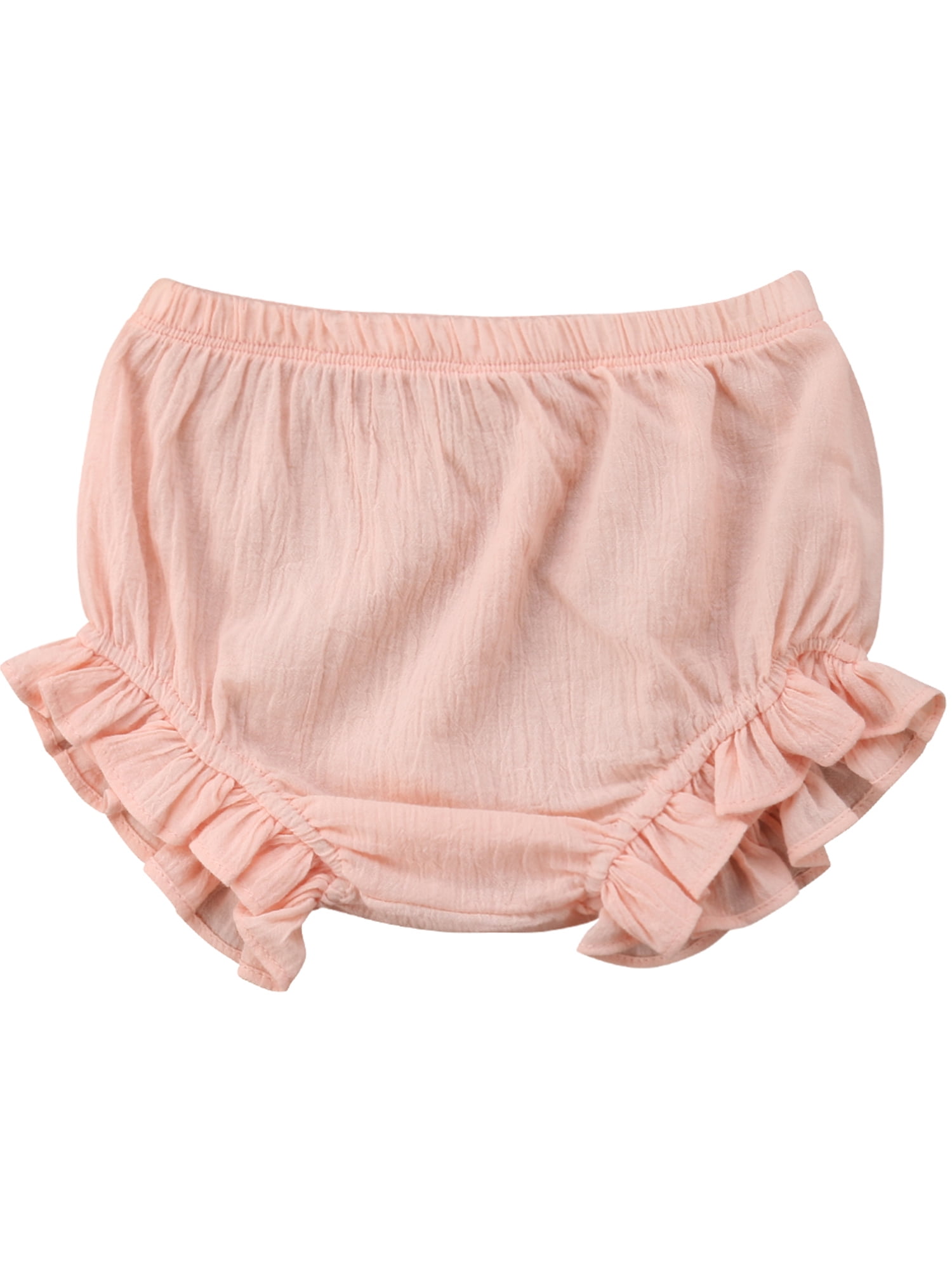 Pudcoco Toddler Newborn Baby Girl Ruffle Bottom Pants Kids Nappy Diaper