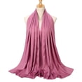 thumbnail image 3 of Bufanda lisa para mujer, chales Hijab, diadema musulmana, bufandas para la cabeza Rosado Yuyangstore bufandas hijab para mujeres musulmanas, 3 of 6