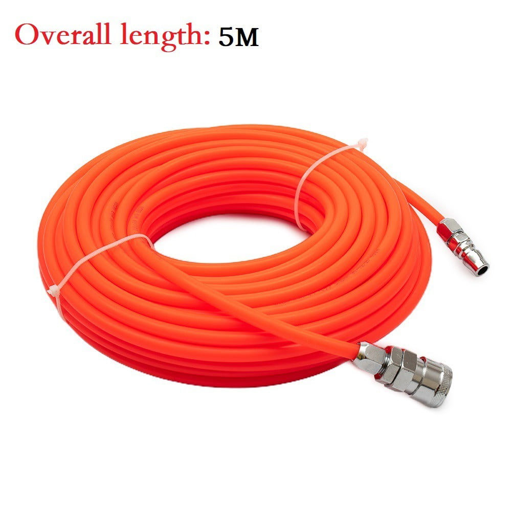 qiya 5-30Meters Pneumatic Straight Pipe Air Compressor Pump Hose 5*8mm Tube Connector