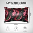 thumbnail image 5 of Pofeuu Red Viper Jungle Intensity Print Satin Pillowcase for Hair and Skin Pillow Cases, Silk Pillow Cases, Soft Cooling Pillow Covers, 20x30 Inches（Pillow core not included）, 5 of 7