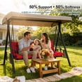 thumbnail image 7 of Outdoor Swing Cushions, Waterproof Bench Cushion 2-3 Seater, hickened Bench Cushion with Ties for Patio,Backyard,Garden and Lawn, 7 of 7