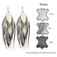 thumbnail image 4 of VANGANIA Aretes largos mujer de plumas joyería fina ideal en regalos para mujer, 4 of 5