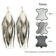thumbnail image 4 of VANGANIA Aretes largos mujer de plumas joyería fina ideal en regalos para mujer, 4 of 5
