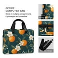 thumbnail image 4 of FORMRS 16" Laptop Sleeve Bag Carrying Case with Handle Travel Shoulder Briefcase, Floral Oranges, 4 of 8