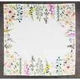 thumbnail image 2 of Vargottam Luxury Collection Dinner Table Linen Dcor Cotton Napkin Printed Fabric Reusable Napkins Set Of 4, 20 X 20 - Spring Flowers, 2 of 6