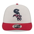 thumbnail image 2 of Men's New Era  Khaki/Red Chicago White Sox 2024 Fourth of July Trucker Low Profile 9FIFTY Snapback Hat, 2 of 6