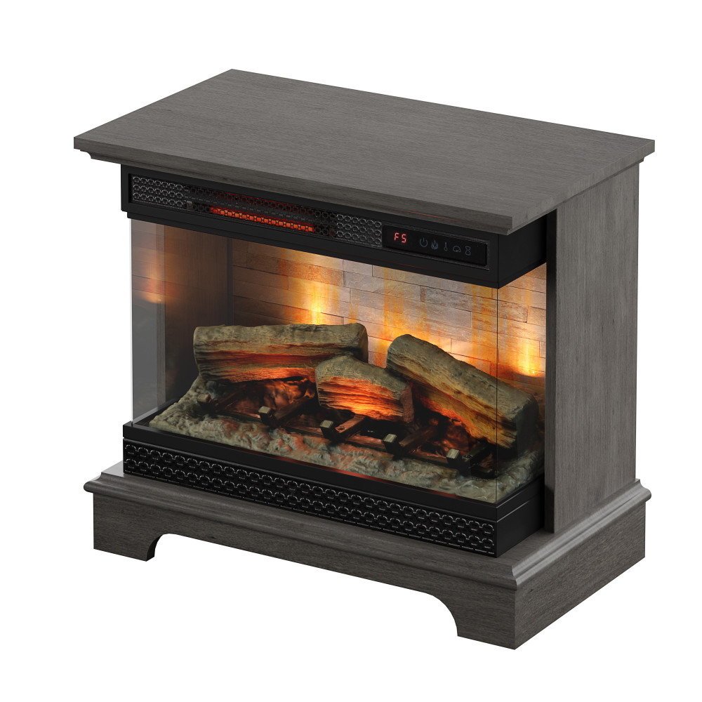 ChimneyFree PanoGlow 3D Infrared Quartz Electric Fireplace, Weathered Gray - image 4 of 8