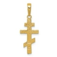 thumbnail image 4 of 14K Yellow Gold Charm Pendant Themed 26 mm 11 Eastern Orthodox Cross, 4 of 4
