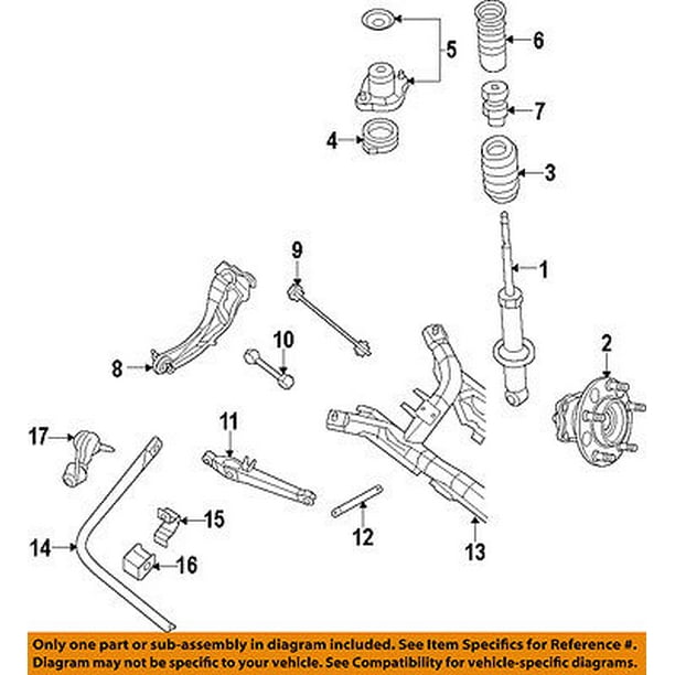 2007 dodge caliber rear suspension diagram