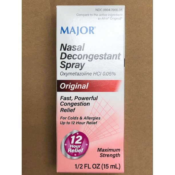 Major Soothing 12 Hour Regular Nasal Decongestant Spray, 0.5 Fl. Oz. 6