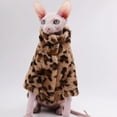 thumbnail image 3 of Hairless Cat Clothes Soft Warm Cat Hoodie for Sphynx Cats,Devon Rex, Cornish,Peterbald, 3 of 5