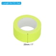 thumbnail image 2 of Uxcell 1 inch x 16.5 feet Neon Gaffer Cloth Tape, 1 Roll Fluorescent Adhesive Tape Black Light Glow Tape, Yellow, 2 of 6