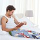 thumbnail image 5 of Balery Colorful Koi Fish Pantalones de pijama para hombre, pijama ultraligero, pantalón de descanso-Large, 5 of 6