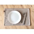 thumbnail image 3 of Fennco Styles Striped Two-Side Use Reversible Placemats 13" W X 19" L, Set of 4 - Ivory Woven Table Mats for Home, Dining Table, Banquets, Holidays and Special Occasions, 3 of 12