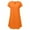 A037-Orange, variant on QUINDOS Womens Dresses Sundress V-neck Short Sleeve Casual Sun Dresses Summer Cotton Linen Solid Color Long Midi Womens Dresses