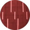 thumbnail image 1 of Ahgly Company Indoor Round Abstract Red Contemporary Area Rugs, 7' Round, 1 of 4
