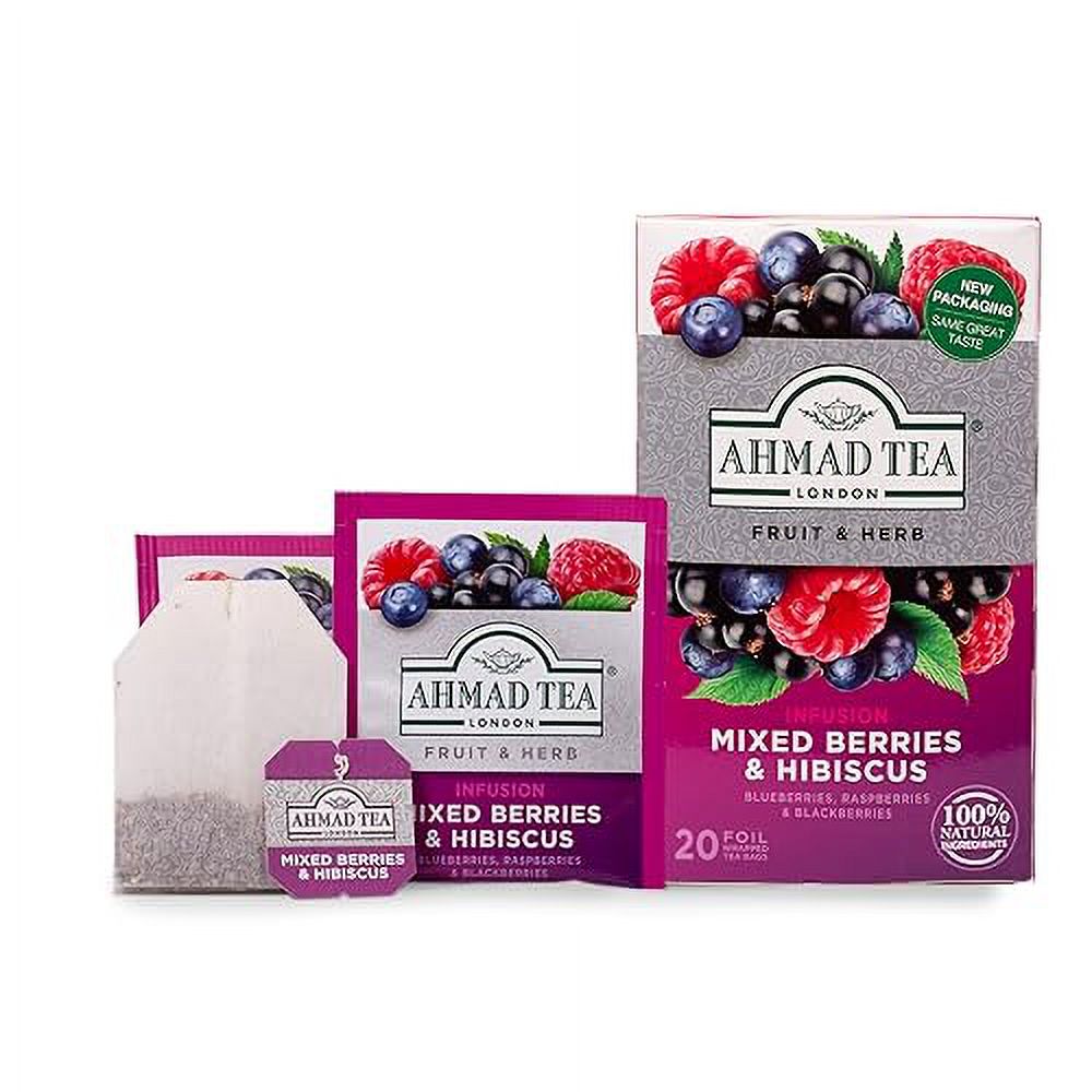 , Mixed Berries & Hibiscus, 20 Count (Pack Of 6)