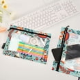 thumbnail image 4 of Happy Foxes Leaf Berry 2 Pack Pencil Pouch for 3 Ring Binder Smooth Zipper Folders with Pockets Clear Window Pencil Case, 4 of 6