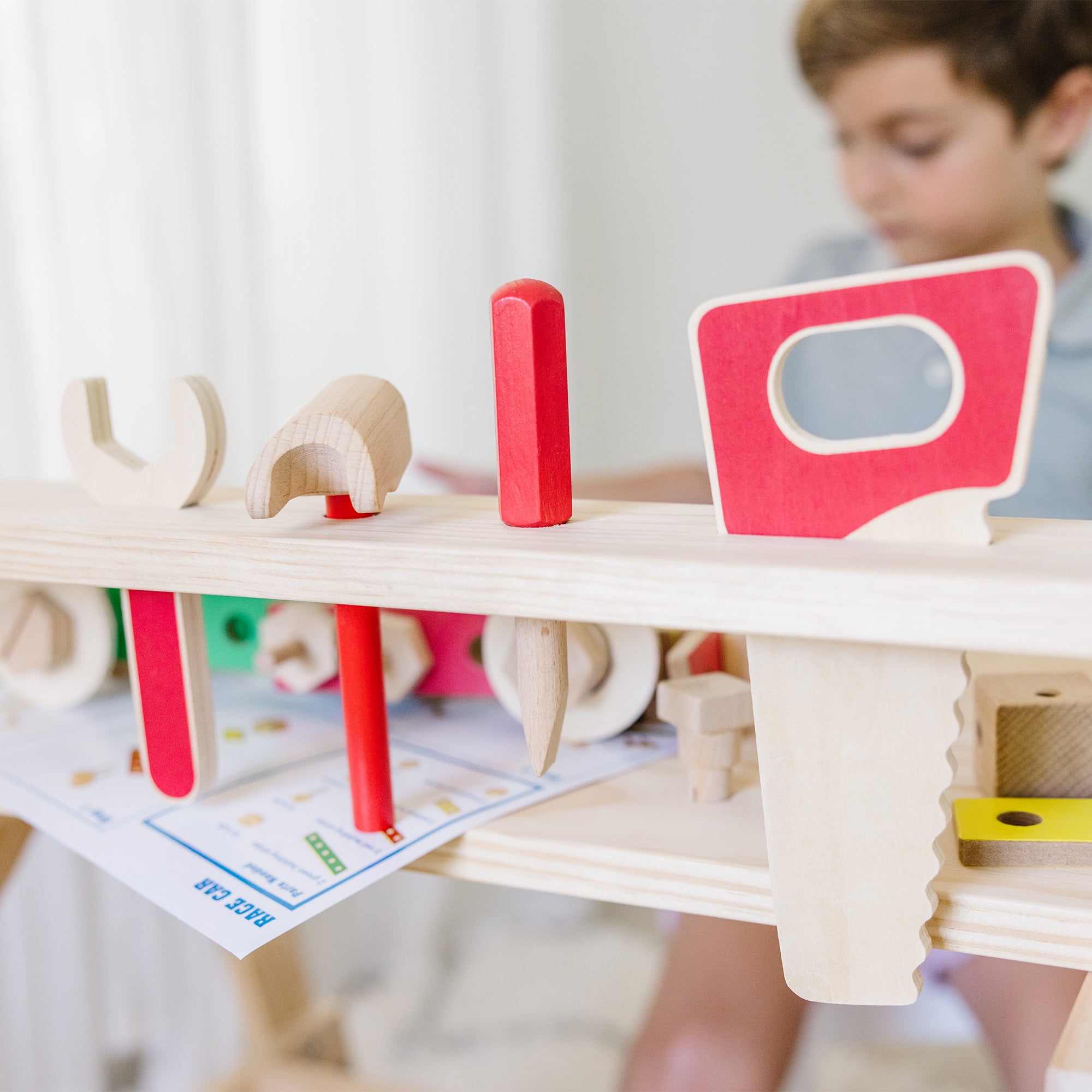 Melissa Doug Brandclub Melissa Doug Solid Wood Project Workbench Play Building Set