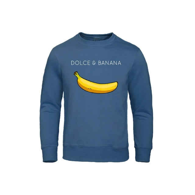 Bellella Chandail à Manches Longues pour Hommes, Col Rond, Décontracté, en Molleton, Bleu Foncé, TG