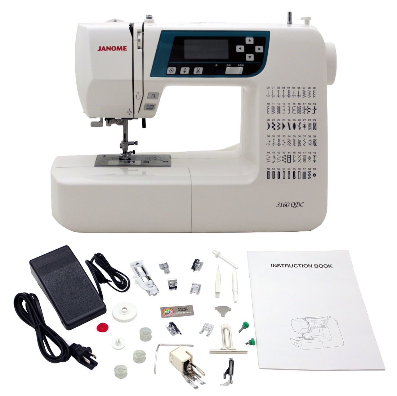 Janome 3160QDC-B Sewing and Quilting Machine with Bonus Quilt Kit