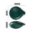 thumbnail image 3 of Spoon Rest LAUCHUH - Soporte de cocina grande de porcelana, color verde, 3 of 9