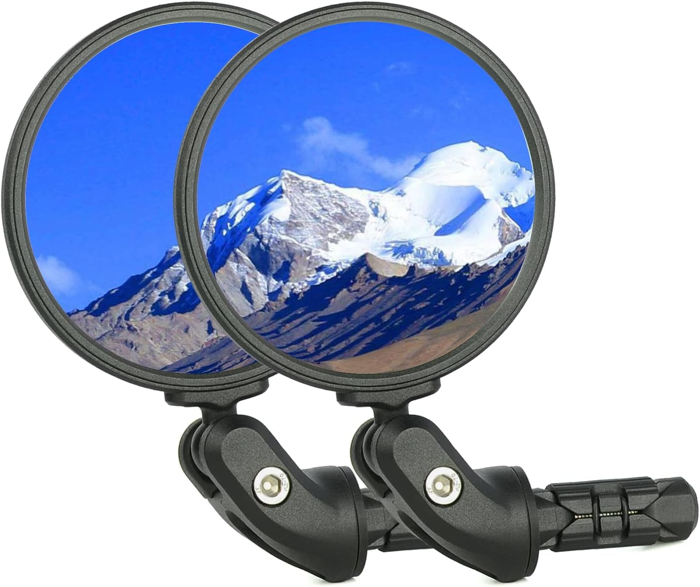 MRSXXNTY Bike Mirrors,Bike Bar End Mirror, HD Glass Convex Lens Bicycle Rearview Mirror, Safe Cycling Rearview Mirror, Easy to Install