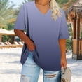 thumbnail image 4 of Plus Size Tops for Seniors Women Caual Loose Fit Seniors Womens Summer T Shirts Trendy 2025 Short Sleeve, 4 of 6