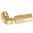 thumbnail image 2 of Soidarity Conector de tanque de Conexión rápida 9/16 a 5/8 Conector de tanque de propano Adaptador de conexión de latón para estufa de carpas Soidarity  OD004342-00, 2 of 6