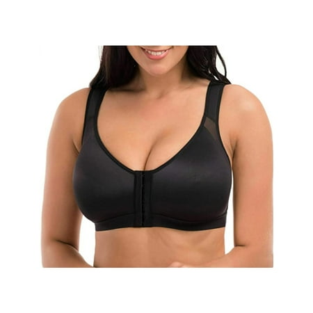 

Nituyy Women s Full Coverage Front Closure Wire Free Back Support Bra