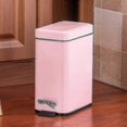 thumbnail image 3 of Pedal Bin Household Trash Can Mute Stainless Steel Kitchen Trash Bin With Liner, 3 of 5
