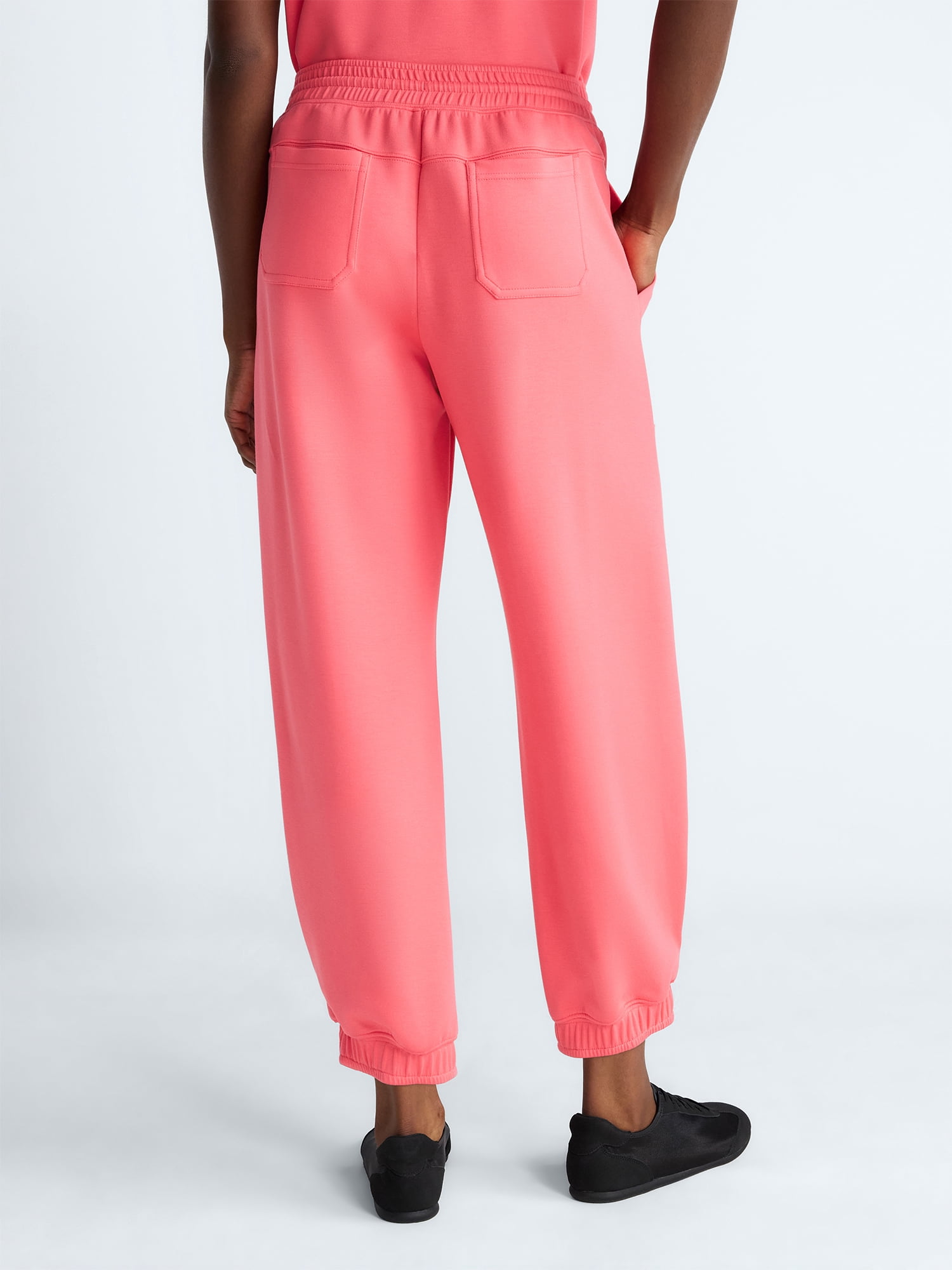 Scoop Women's and Women's Plus New Scubaknit Barrel Pants, Sizes XS-4X