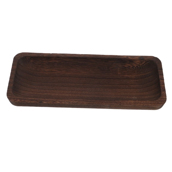 GETAJGHSD Rustic Brown Wood Decorative Tray for Coffee Table Farmhouse Centerpiece Organizer