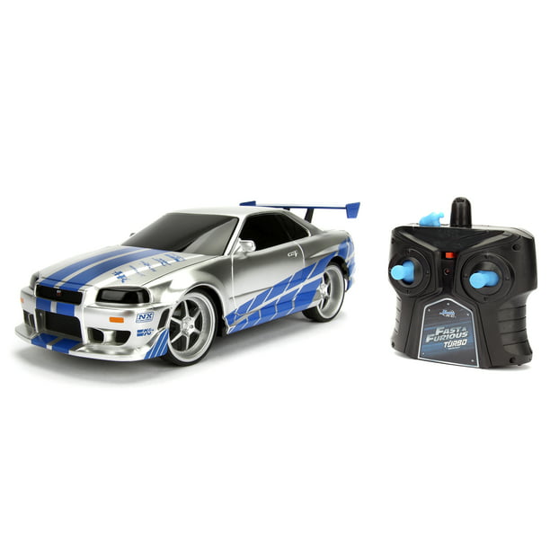 Jada Toys - Fast and Furious 1:24 Scale RC, Nissan Skyline GTR R34 ...