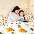 thumbnail image 4 of Erosebridal Kawaii Bug Bee Twin Comforter Sets,Cartoon Floral Bedding Set,White Black,Polkadot Reversible,2pcs,1 Comforter and 1 Pillowcase, 4 of 7