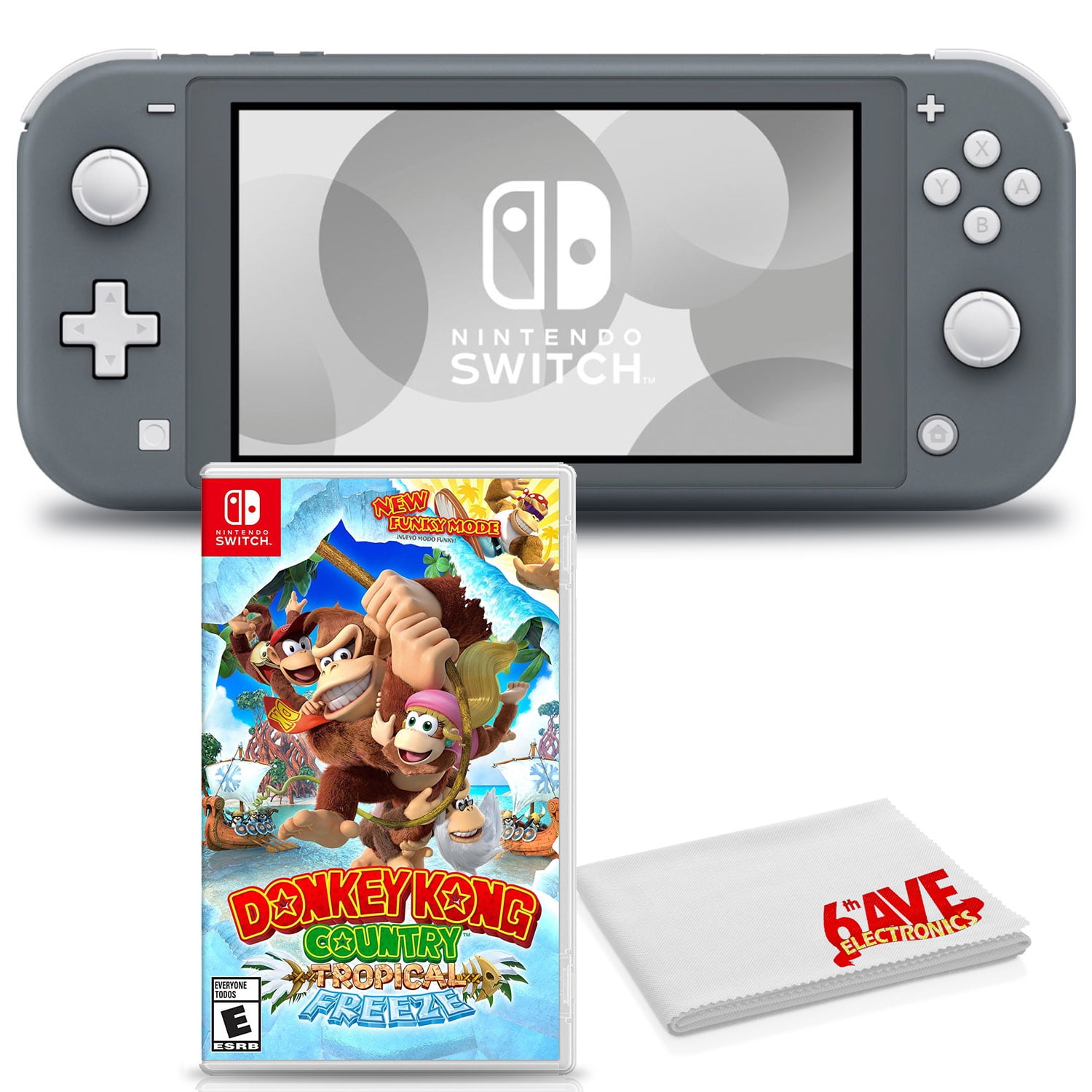 Donkey Kong For Switch Lite Nintendo Switch Lite Gray Bundle