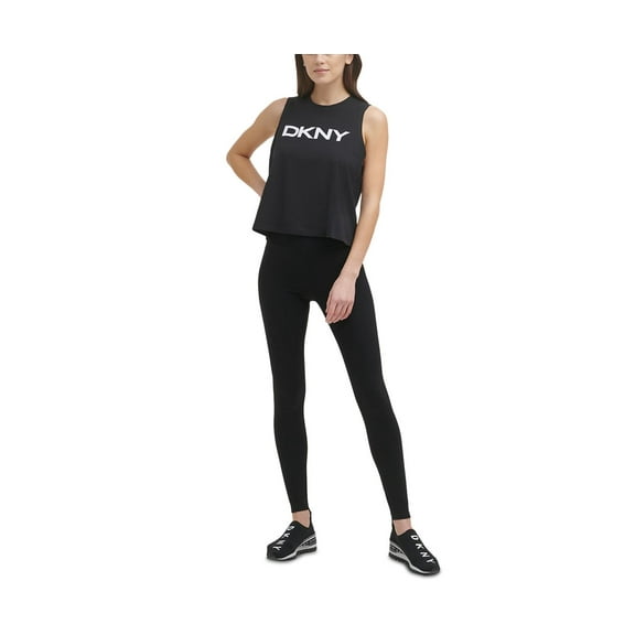 DKNY Womens Sport Cotton Logo Tank Top
